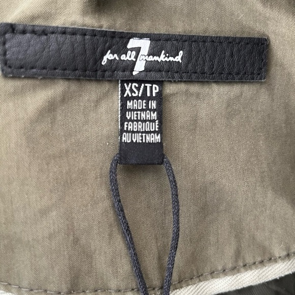 7 for all mankind utility jacket army green XS - Picture 6 of 6
